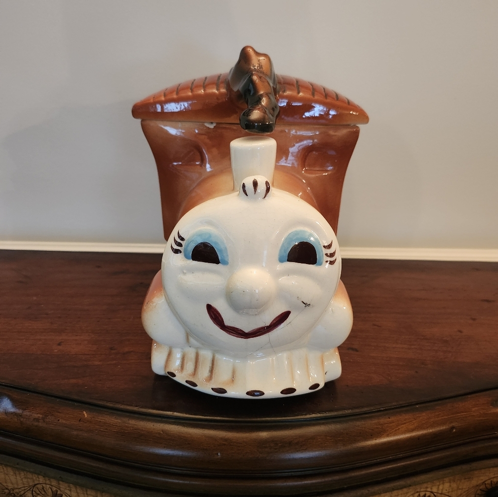 Vintage 1950s Siera Vista Train Cookie Jar Made In California